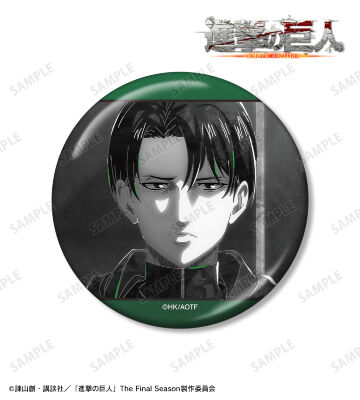 リヴァイ Ani-Art BLACK LABEL 第2弾 75mmメタリック缶バッジ