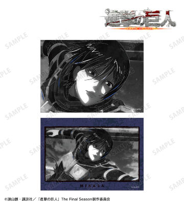 ミカサ Ani-Art BLACK LABEL 第2弾 ブロマイド2枚セット