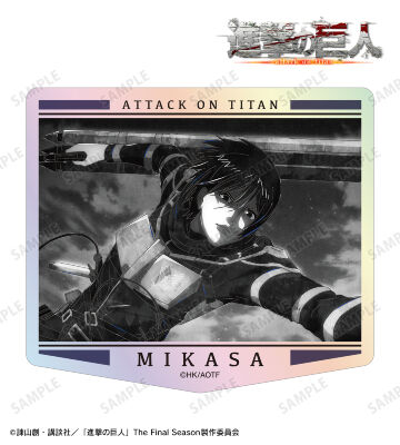 ミカサ Ani-Art BLACK LABEL 第2弾 オーロラダイカットステッカー