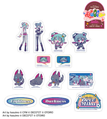 デコミク&にーにゃ Art by hasuimo フレークシール