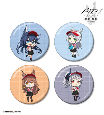 ちびキャラ アクティビティスタッフver. 缶バッジ4個セット ver.B