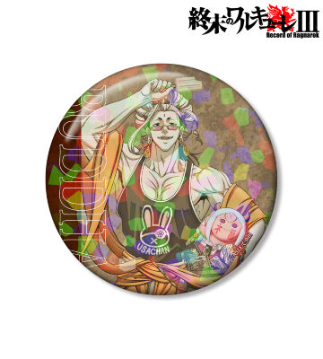 描き下ろし 釈迦 75mmホログラム缶バッジ ver.B