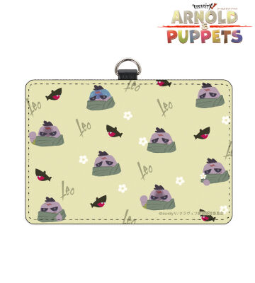 パペットレオ ネックストラップ付き2ポケットパスケース