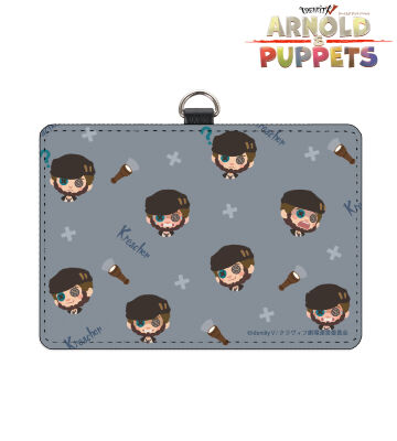 パペットクリーチャー ネックストラップ付き2ポケットパスケース