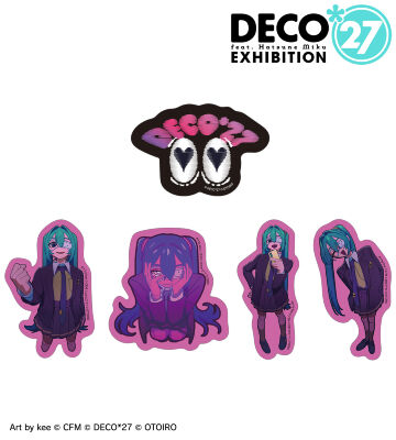 モニタリング ダイカットステッカー5枚セット