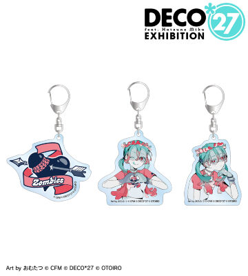 ゾンビ アクリルキーホルダー3個セット