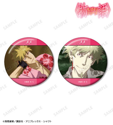 忍野メメ 場面写缶バッジ2個セット