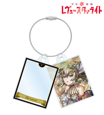 西條 クロディーヌ Aure Glass 2連ワイヤーアクリルキーホルダー