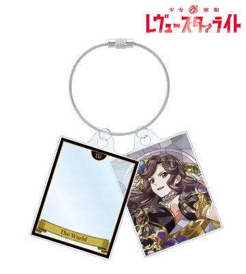 天堂 真矢 Aure Glass 2連ワイヤーアクリルキーホルダー