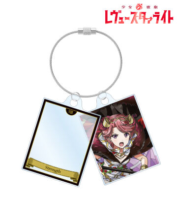 石動 双葉 Aure Glass 2連ワイヤーアクリルキーホルダー