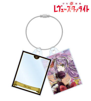 音無 いちえ Aure Glass 2連ワイヤーアクリルキーホルダー