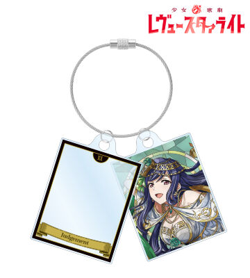 胡蝶 静羽 Aure Glass 2連ワイヤーアクリルキーホルダー