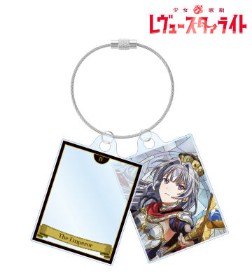 雪代 晶 Aure Glass 2連ワイヤーアクリルキーホルダー