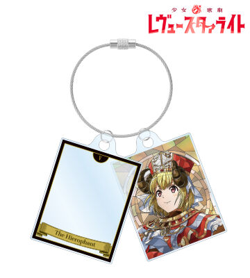 鳳 ミチル Aure Glass 2連ワイヤーアクリルキーホルダー