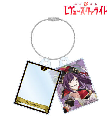 リュウ・メイファン Aure Glass 2連ワイヤーアクリルキーホルダー