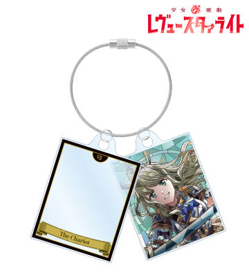 夢大路 栞 Aure Glass 2連ワイヤーアクリルキーホルダー