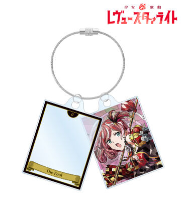 鶴姫 やちよ Aure Glass 2連ワイヤーアクリルキーホルダー