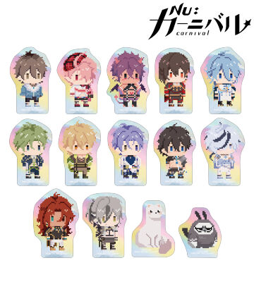 トレーディング ドット絵 オーロラダイカットステッカー