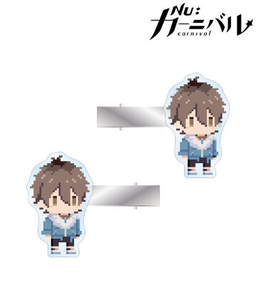 エイト ドット絵 アクリルヘアクリップ2個セット