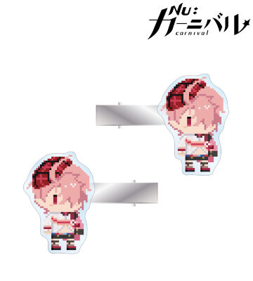 エスター ドット絵 アクリルヘアクリップ2個セット