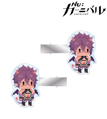 モルフィス ドット絵 アクリルヘアクリップ2個セット