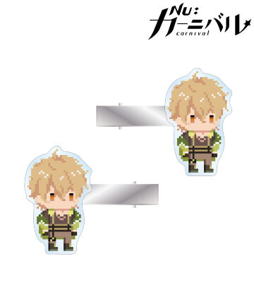 ケシー ドット絵 アクリルヘアクリップ2個セット