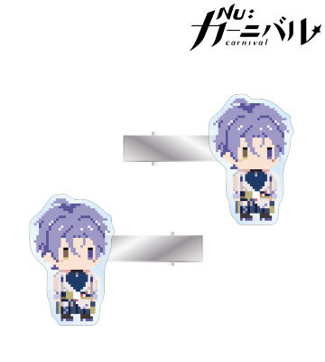 玖夜 ドット絵 アクリルヘアクリップ2個セット