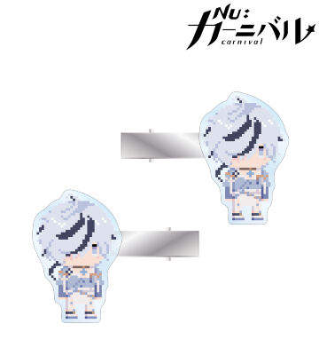 ブレイド ドット絵 アクリルヘアクリップ2個セット