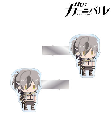 レイ ドット絵 アクリルヘアクリップ2個セット