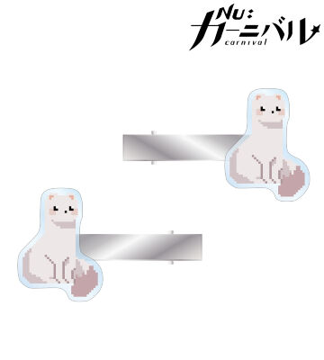 トパ ドット絵 アクリルヘアクリップ2個セット