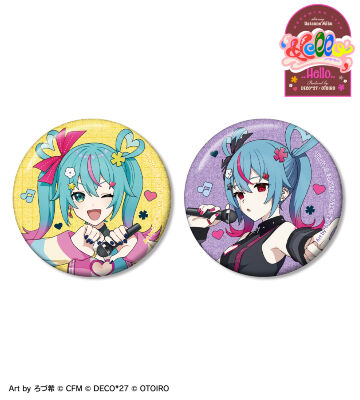 デコミク LIVE練習中ver. Art by ろづ希 グリッター缶バッジ2個セット