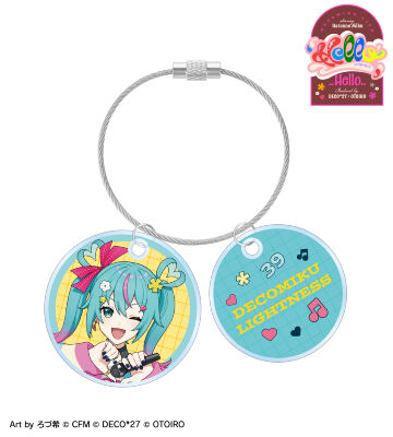 デコミク (ライトネス) LIVE練習中ver. Art by ろづ希 2連ワイヤーアクリルキーホルダー