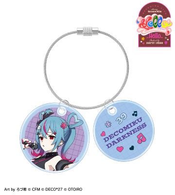 デコミク (ダークネス) LIVE練習中ver. Art by ろづ希 2連ワイヤーアクリルキーホルダー
