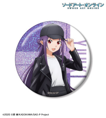 描き下ろし ユウキ ライダースジャケットver. 75mmホログラム缶バッジ