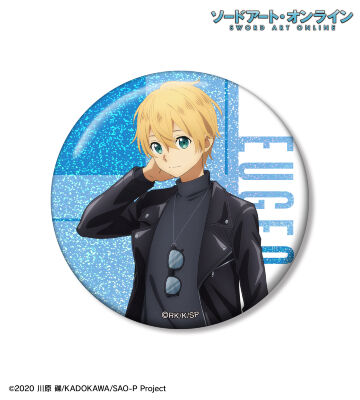 描き下ろし ユージオ ライダースジャケットver. 75mmホログラム缶バッジ