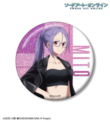 描き下ろし ミト ライダースジャケットver. 75mmホログラム缶バッジ