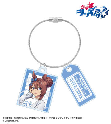 スーパークリーク 2連ワイヤーアクリルキーホルダー POP UP SHOP in マルイ