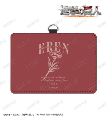 エレン ar-Unity ネックストラップ付き2ポケットパスケース