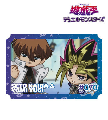 闇遊戯＆海馬瀬人 ゆるコマ ダイカットステッカー