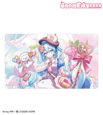SNOW MIKU 2026 雪ミク Art by PiPi マルチデスクマット
