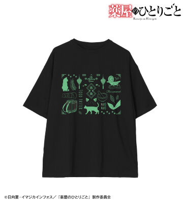 モチーフ柄 BIGシルエットTシャツ