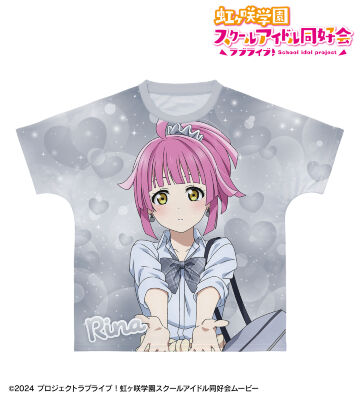 描き下ろし 天王寺璃奈 ギャル制服ver. フルグラフィックTシャツ