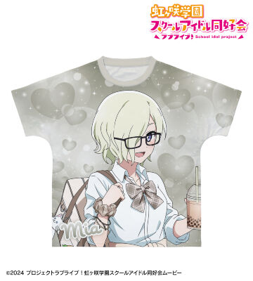 描き下ろし ミア・テイラー ギャル制服ver. フルグラフィックTシャツ