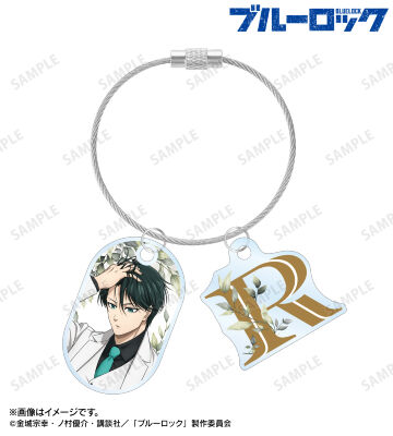 描き下ろし 糸師 凛 スーツモデルver. 第2弾 2連ワイヤーアクリルキーホルダー