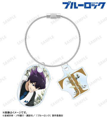 描き下ろし 烏 旅人 スーツモデルver. 第2弾 2連ワイヤーアクリルキーホルダー