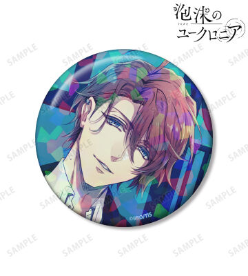 依 75mmホログラム缶バッジ