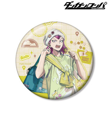 緜さんイラスト 左右田和一 私服で旅行ver. 100mm缶バッジ