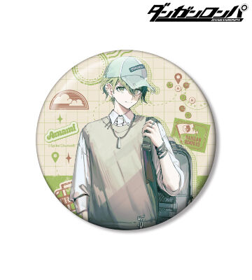 緜さんイラスト 天海蘭太郎 私服で旅行ver. 100mm缶バッジ