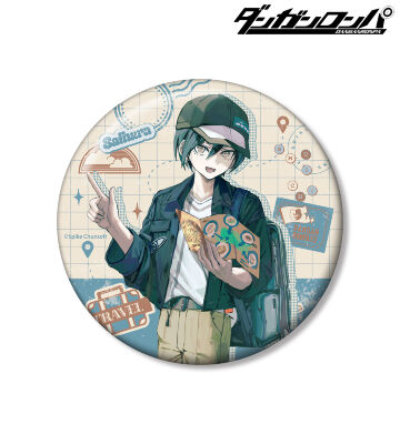 緜さんイラスト 最原終一 私服で旅行ver. 100mm缶バッジ