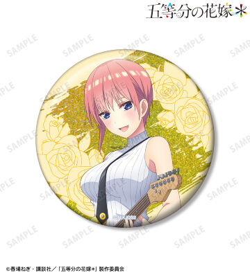 描き下ろし 中野一花 ギター演奏ver. 75mmホログラム缶バッジ